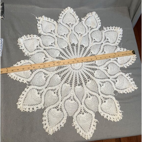 Handmade Crochet Lace Doily For Home Decor - Picture 7 of 15